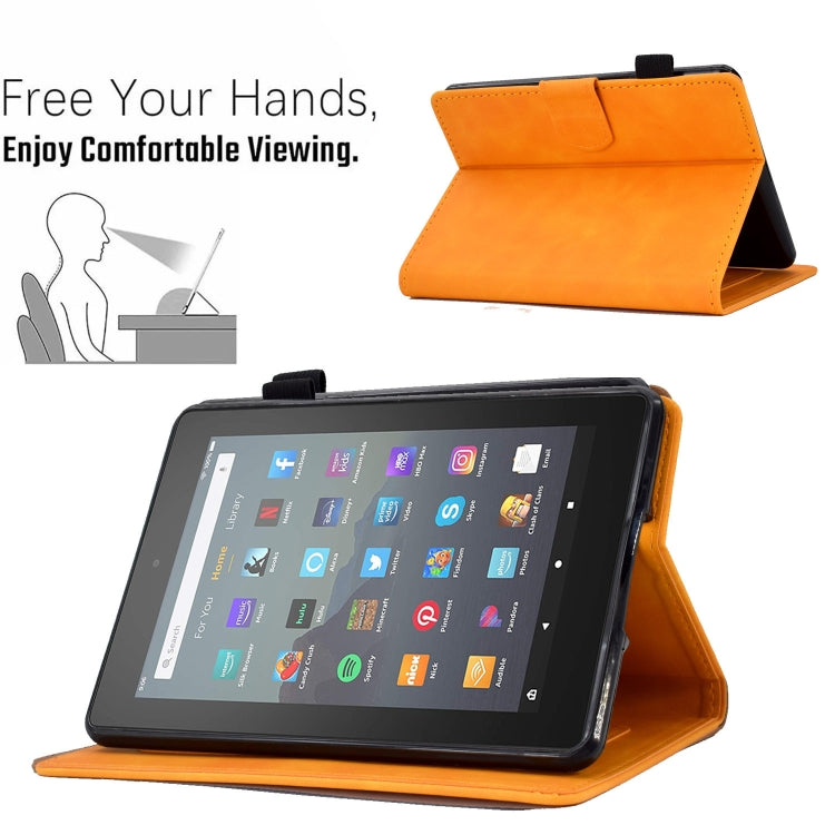 For Amazon Kindle Youth Version 2022 Embossed Smile Flip Tablet Leather Smart Case