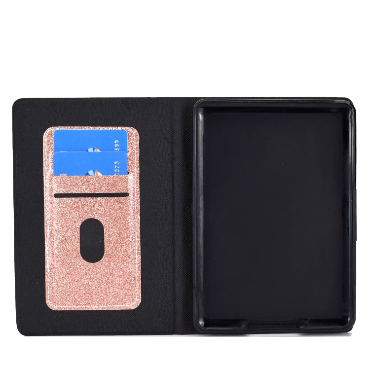 For Amazon Kindle Youth Version 2022 Varnish Glitter Powder Smart Leather Tablet Case