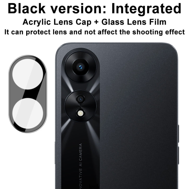 For OPPO A58 5G imak High Definition Integrated Glass Lens Film Black Version