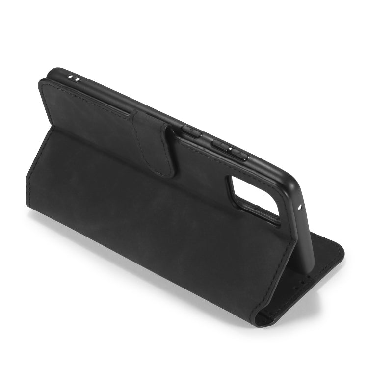 For Galaxy A81 / Note 10 Lite DG.MING Retro Oil Side Horizontal Flip Case with Holder & Card Slots & Wallet