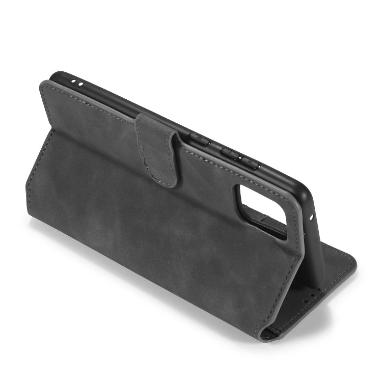 For Galaxy A81 / Note 10 Lite DG.MING Retro Oil Side Horizontal Flip Case with Holder & Card Slots & Wallet