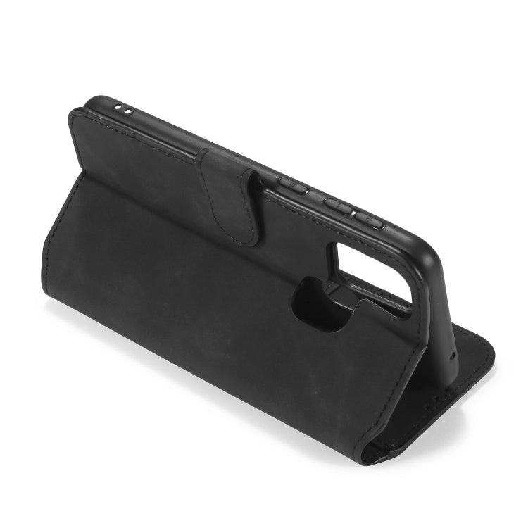 For Galaxy M31 DG.MING Retro Oil Side Horizontal Flip Case with Holder & Card Slots & Wallet