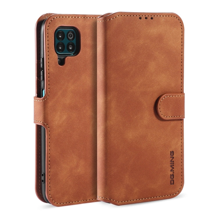 For Huawei P40 Lite / Nova 6 SE DG.MING Retro Oil Side Horizontal Flip Case with Holder & Card Slots & Wallet