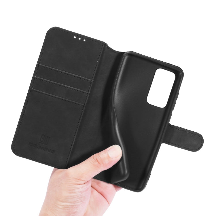 For Huawei P40 DG.MING Retro Oil Side Horizontal Flip Case with Holder & Card Slots & Wallet