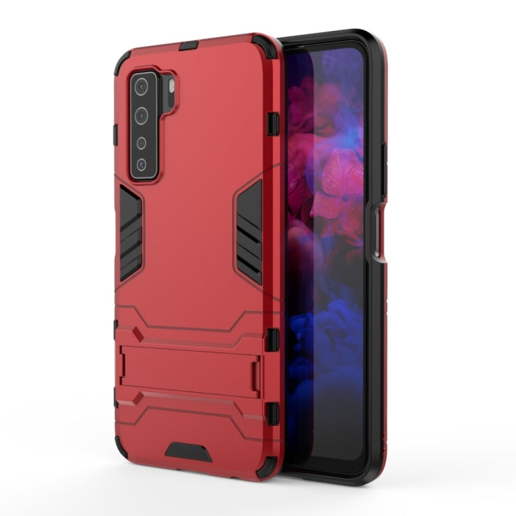 For Huawei nova 7 SE Shockproof PC + TPU Protective Case with Invisible Holder