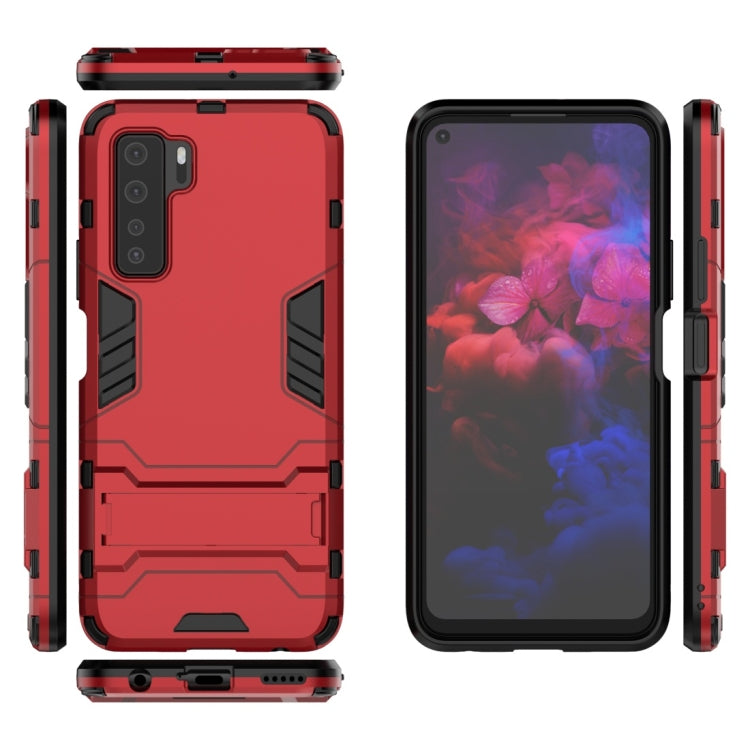 For Huawei nova 7 SE Shockproof PC + TPU Protective Case with Invisible Holder