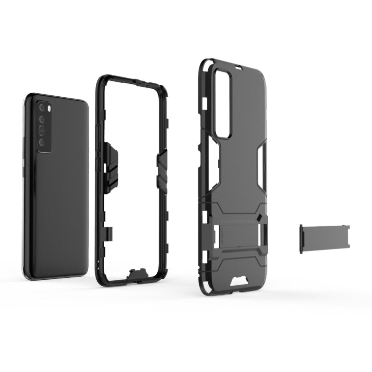 For Huawei nova 7 5G Shockproof PC + TPU Protective Case with Invisible Holder