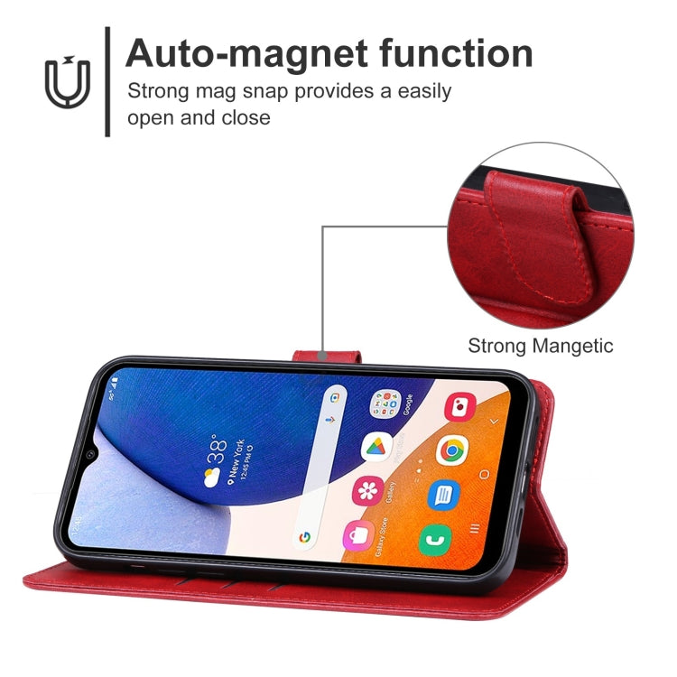 For Samsung Galaxy A14 4G Leather Phone Case