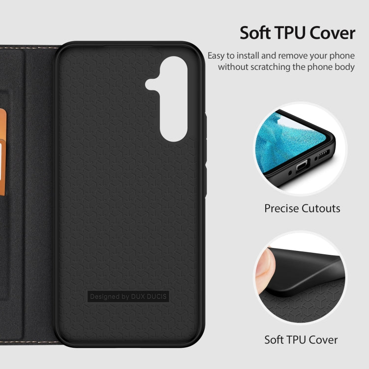 For Samsung Galaxy A54 5G DUX DUCIS Skin X2 Series Horizontal Flip Leather Phone Case