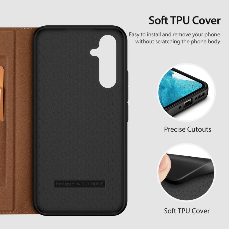 For Samsung Galaxy A54 5G DUX DUCIS Skin X2 Series Horizontal Flip Leather Phone Case
