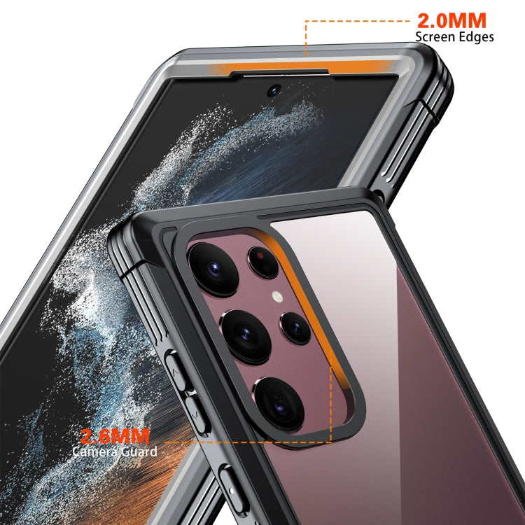 For Samsung Galaxy S23 Ultra 5G RedPepper Transparent Shockproof Phone Case