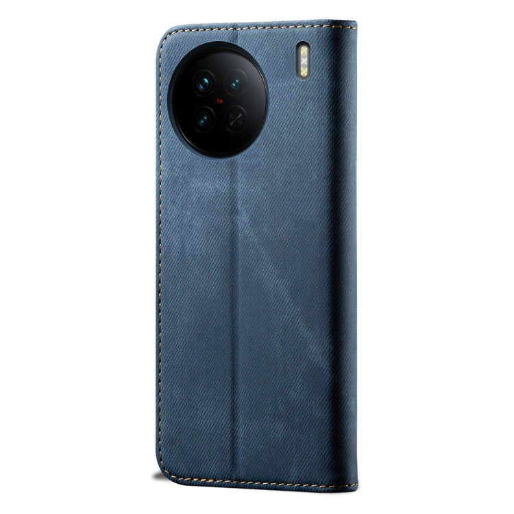For vivo X90 Pro Denim Texture Leather Phone Case