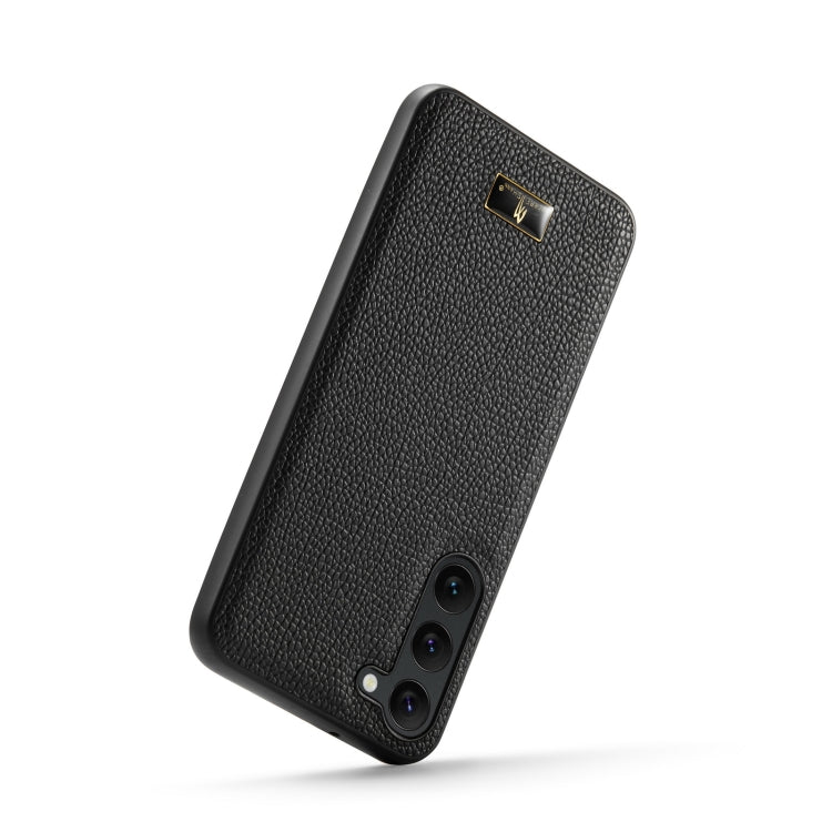 For Samsung Galaxy S23 5G Fierre Shann Leather Texture Phone Back Cover Case