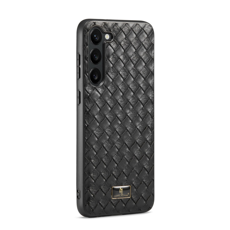 For Samsung Galaxy S23+ 5G Fierre Shann Leather Texture Phone Back Cover Case