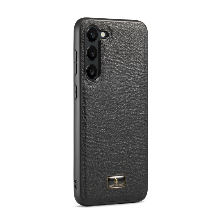 For Samsung Galaxy S23+ 5G Fierre Shann Leather Texture Phone Back Cover Case
