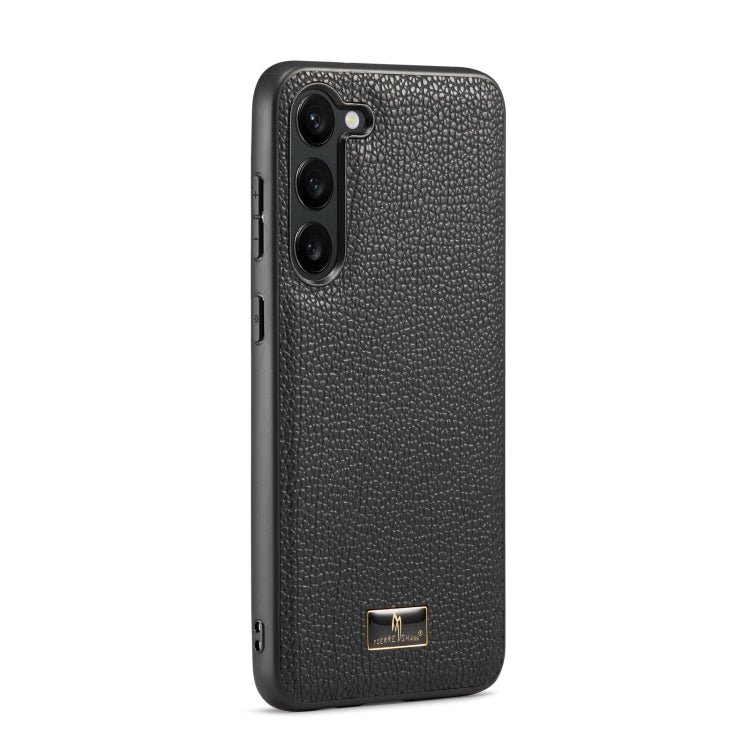 For Samsung Galaxy S23+ 5G Fierre Shann Leather Texture Phone Back Cover Case