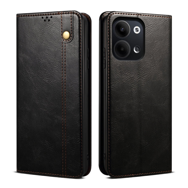 For OPPO Reno9 Pro Oil Wax Crazy Horse Texture Leather Phone Case