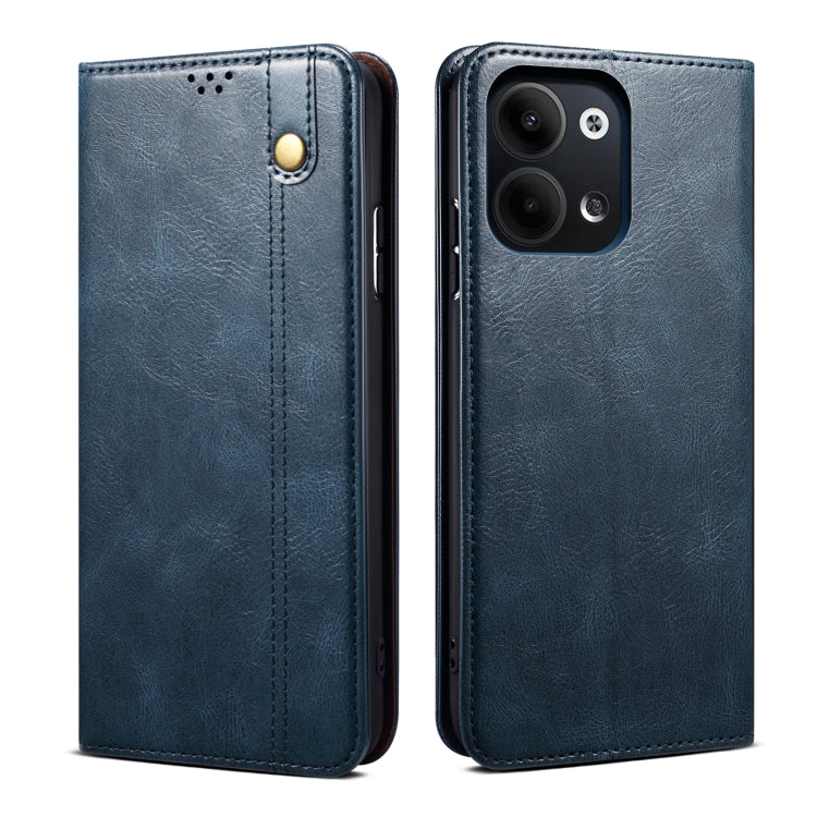 For OPPO Reno9 Oil Wax Crazy Horse Texture Leather Phone Case