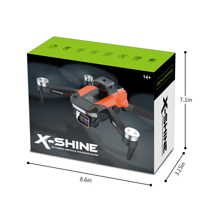 JJR/C X26 Royal Bat Medium 8K Brushless Dual Camera Obstacle Avoidance Drone(Black Orange)