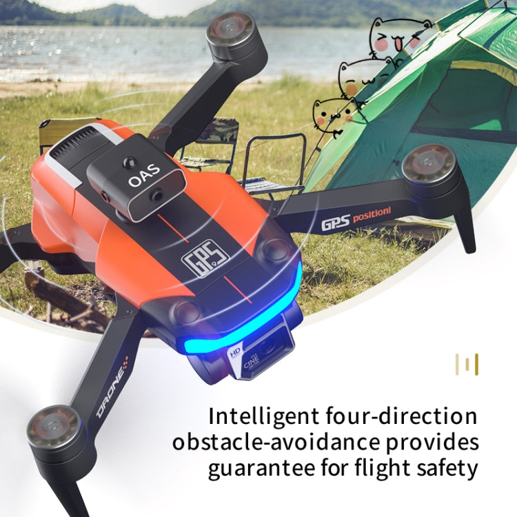 JJR/C X26 Royal Bat Medium 8K Brushless Dual Camera Obstacle Avoidance Drone(Black Orange)