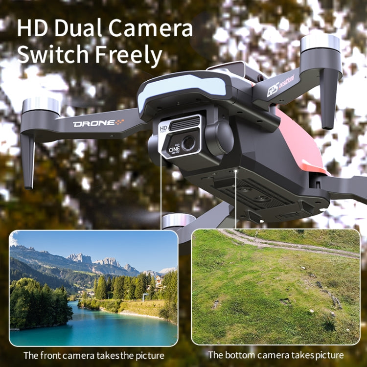 JJR/C X26 Royal Bat Medium 8K Brushless Dual Camera Obstacle Avoidance Drone(Black Orange)