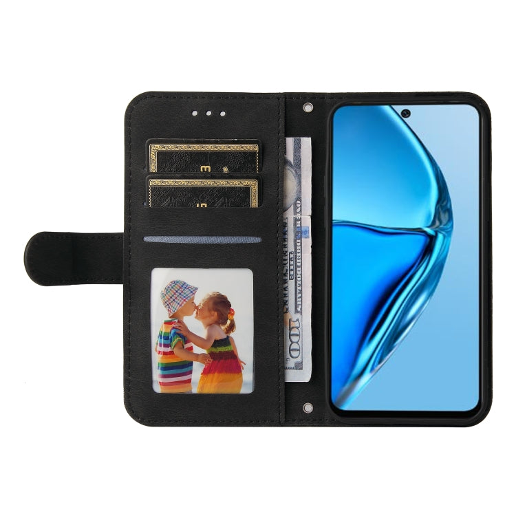 For Infinix Hot 20 4G Skin Feel Life Tree Metal Button Leather Phone Case