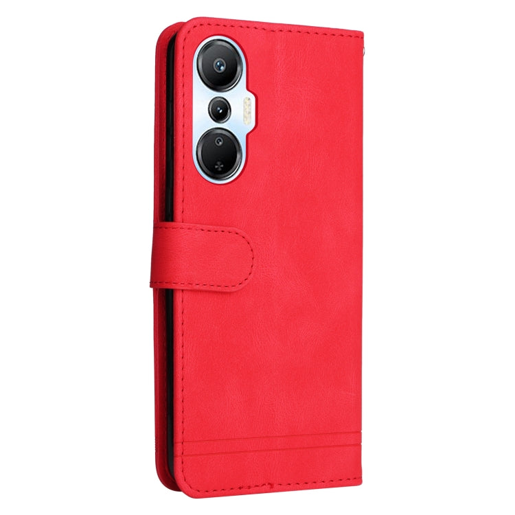 For Infinix Hot 20s Skin Feel Life Tree Metal Button Leather Phone Case