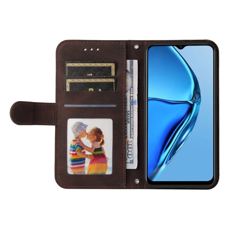 For Infinix Hot 20s Skin Feel Life Tree Metal Button Leather Phone Case