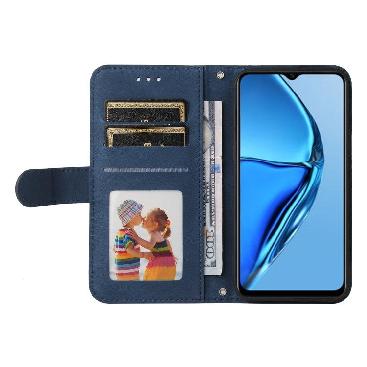 For Infinix Hot 20s Skin Feel Life Tree Metal Button Leather Phone Case