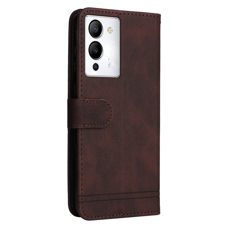 For Infinix Note 12 / G96 Skin Feel Life Tree Metal Button Leather Phone Case