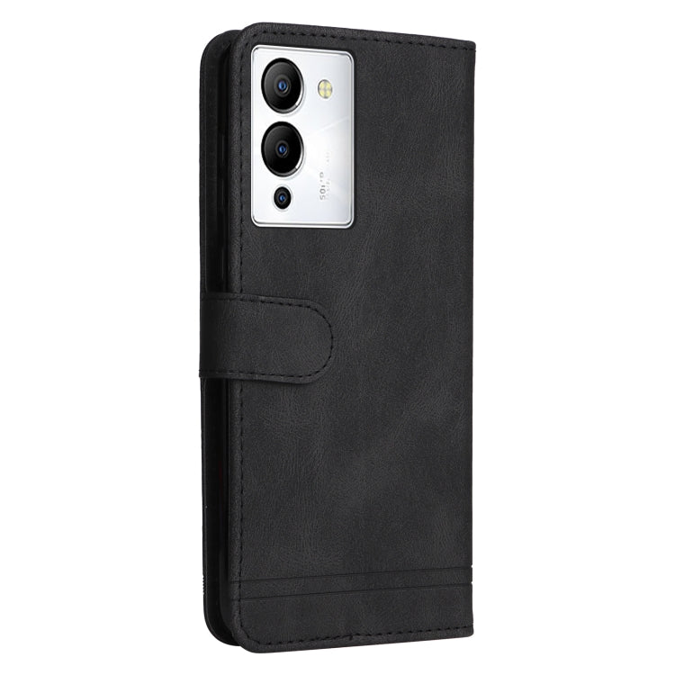 For Infinix Note 12 / G96 Skin Feel Life Tree Metal Button Leather Phone Case