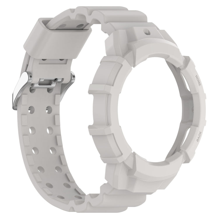 For Samsung Galaxy Watch5 40mm Armor Silicone Watch Band + Protective Case