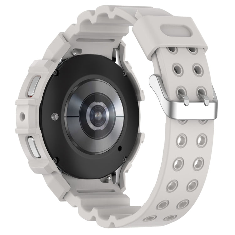 For Samsung Galaxy Watch4 40mm Armor Silicone Watch Band + Protective Case