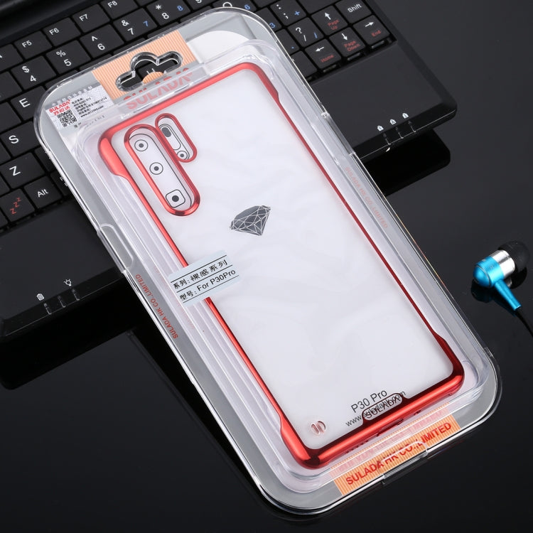 For Huawei P30 Pro SULADA Borderless Drop-proof Vacuum Plating PC Case