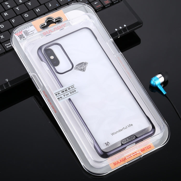 For Galaxy S20 SULADA Borderless Drop-proof Vacuum Plating PC Case