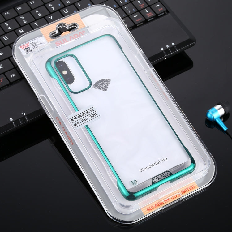 For Galaxy S20 SULADA Borderless Drop-proof Vacuum Plating PC Case