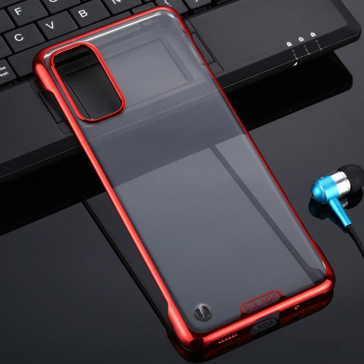 For Galaxy S20 SULADA Borderless Drop-proof Vacuum Plating PC Case