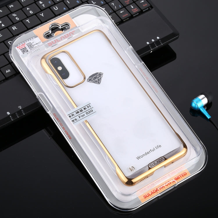 For Galaxy S20 SULADA Borderless Drop-proof Vacuum Plating PC Case