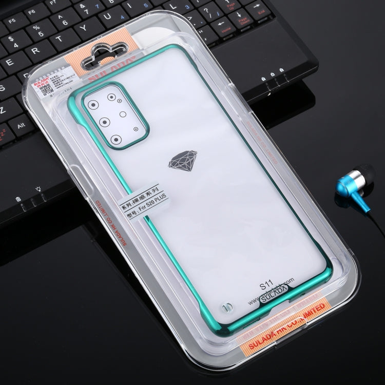 For Galaxy S20 Plus SULADA Borderless Drop-proof Vacuum Plating PC Case