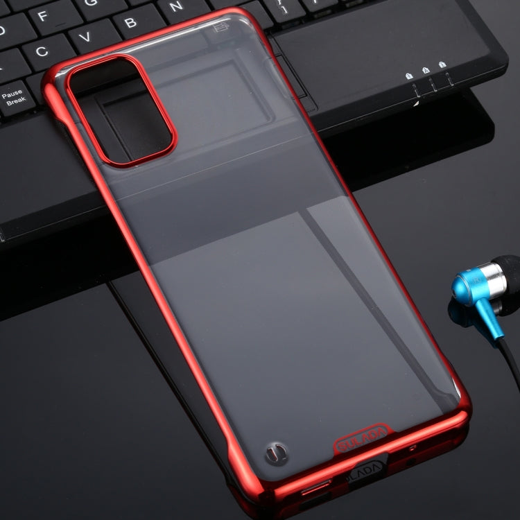 For Galaxy S20 Plus SULADA Borderless Drop-proof Vacuum Plating PC Case
