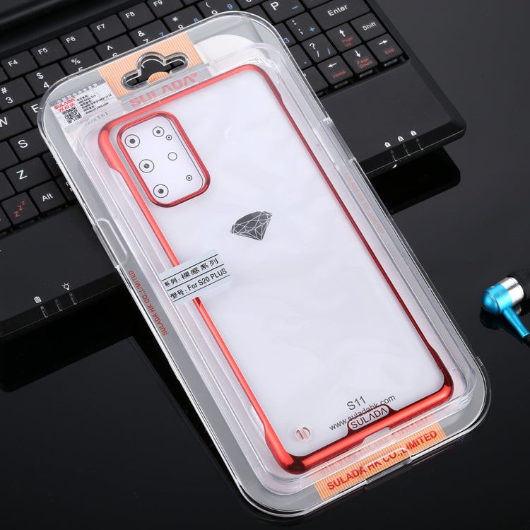 For Galaxy S20 Plus SULADA Borderless Drop-proof Vacuum Plating PC Case