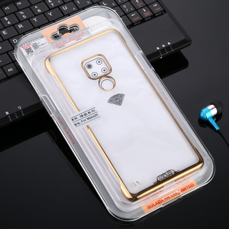 For Huawei Mate 20 SULADA Borderless Drop-proof Vacuum Plating PC Case