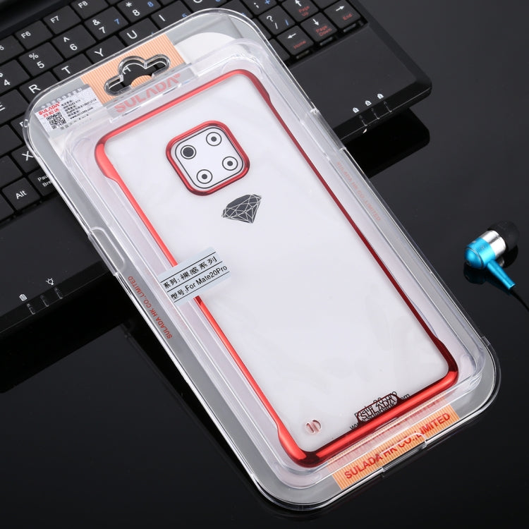 For Huawei Mate 20 Pro SULADA Borderless Drop-proof Vacuum Plating PC Case