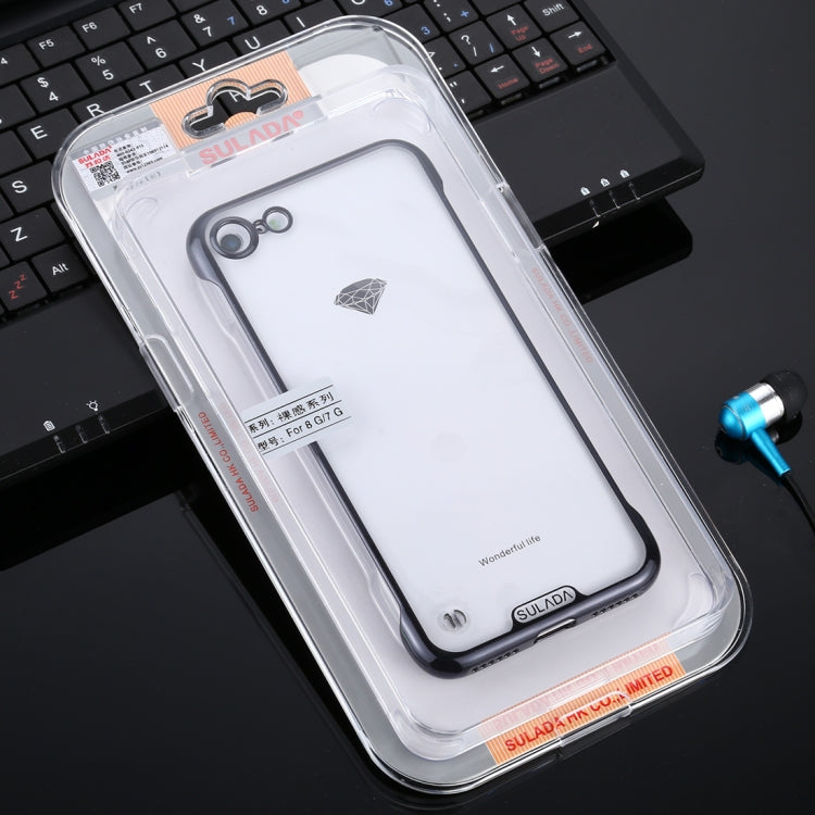 For iPhone SE 2022 / SE 2020 / 8 / 7 SULADA Borderless Drop-proof Vacuum Plating PC Case