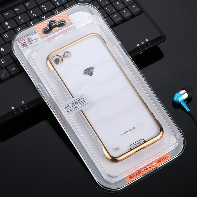 For iPhone SE 2022 / SE 2020 / 8 / 7 SULADA Borderless Drop-proof Vacuum Plating PC Case