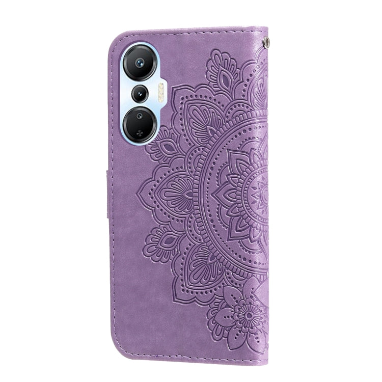 For Infinix Hot 20s 7-petal Flowers Embossing Leather Phone Case