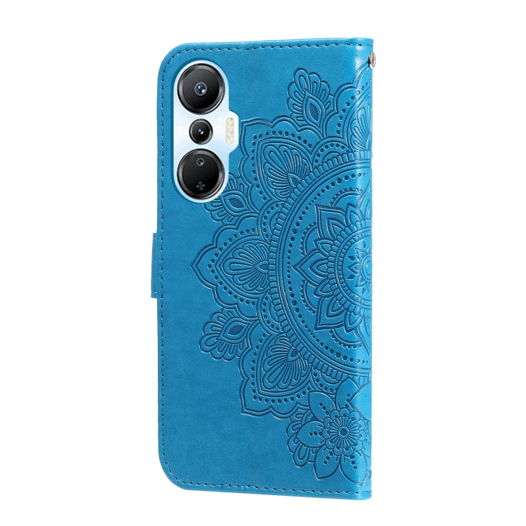 For Infinix Hot 20s 7-petal Flowers Embossing Leather Phone Case