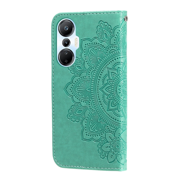 For Infinix Hot 20s 7-petal Flowers Embossing Leather Phone Case