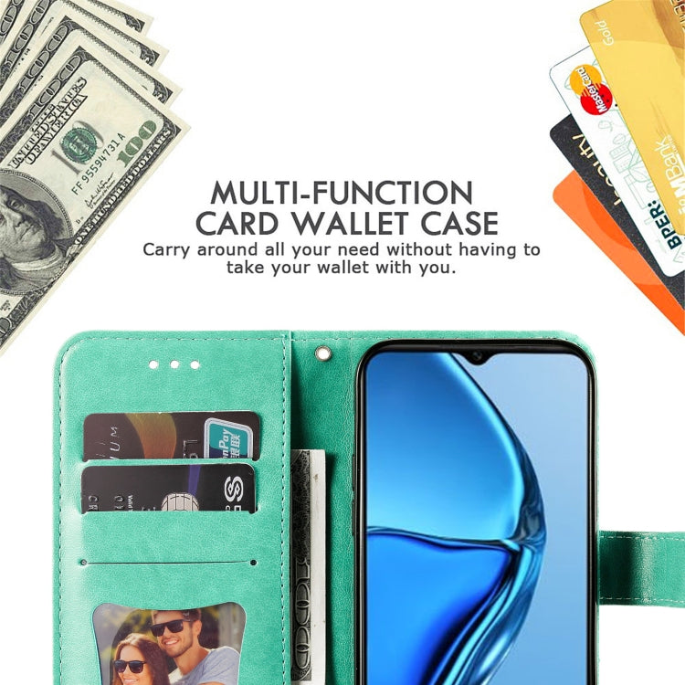 For Infinix Hot 20s 7-petal Flowers Embossing Leather Phone Case