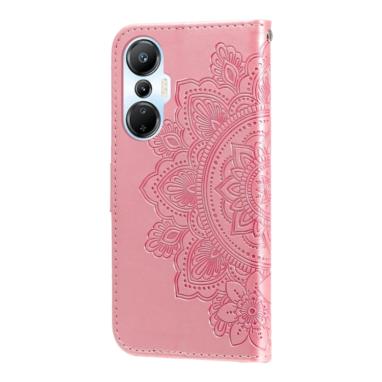 For Infinix Hot 20s 7-petal Flowers Embossing Leather Phone Case